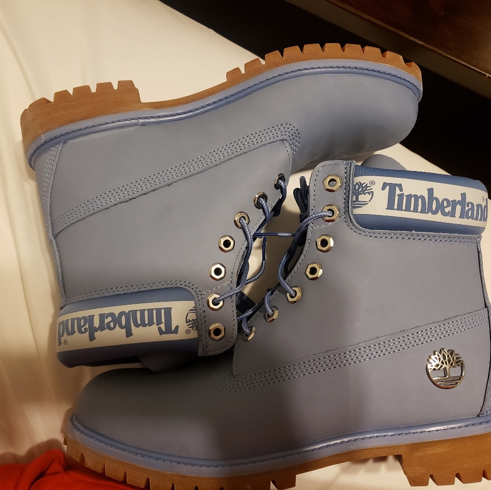 Timberland Men"s Light Blue 6 Inch Premium Waterpr